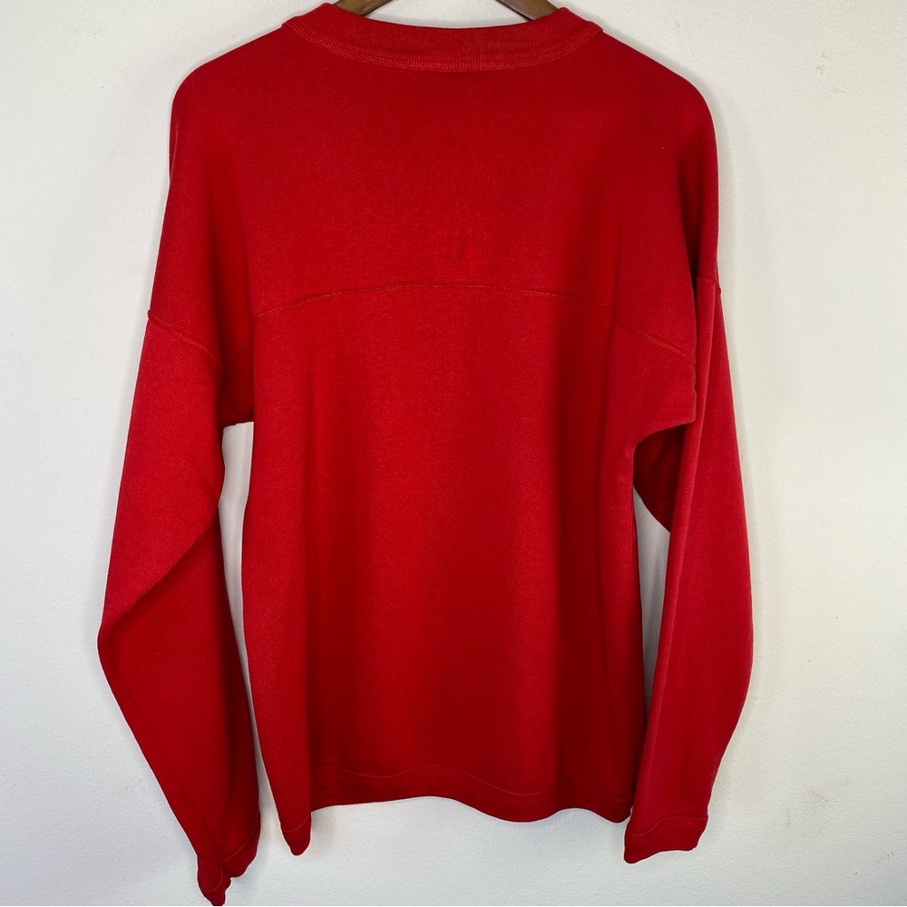 Vintage 90s Disney wear Mickey embroidered Henley sweatshirt unisex size large - Picture 8 of 11